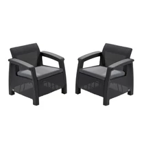 CORFU DUO MŰRATTAN KERTI FOTEL SZETT