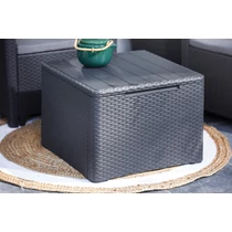 A tároló funkcióval rendelkező asztallal száraz és biztonságos helyen tárolhatod a párnáid, ha éppen nem használod azokat.