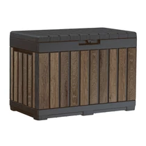 DECOCOAT KENTWOOD MŰANYAG KERTI TÁROLÓ 190L - dió