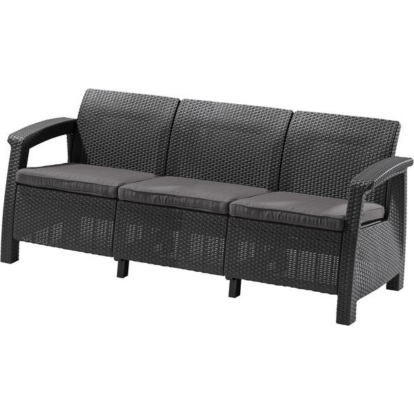 CORFU LOVE SEAT MAX MŰRATTAN KERTI 3 ÜLÉSES KANAPÉ