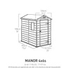 Kép 7/7 - MANOR 4X6 MŰANYAG KERTI HÁZ