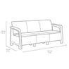 Kép 5/5 - CORFU LOVE SEAT MAX MŰRATTAN KERTI 3 ÜLÉSES KANAPÉ