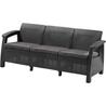 Kép 1/5 - CORFU LOVE SEAT MAX MŰRATTAN KERTI 3 ÜLÉSES KANAPÉ